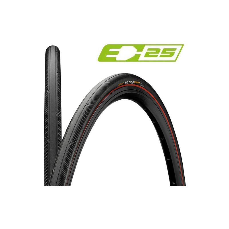 Continental - Ultra Sport 3, E/25 foldable Cámara de aire - Road Bike Tyres