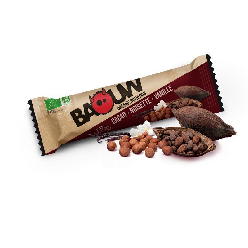 Baouw - Cacao-Noisette-Vanille - Energy bar